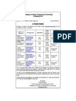 CUET e-Tender Notice for Construction Works