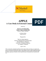 Apple: A Case Study in External Communication