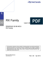 RX Family: User's Manual: Software Renesas 32-Bit Mcu RX Family