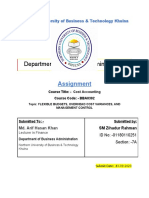Department of Business Administration: Assignment