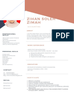 CV of Zihan Soleh Zimah