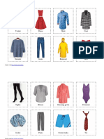 Kinds of Clothes in English PDF