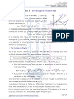 Chapitre 2 Développements Limités - Cours Maths2 SM 19-20 PDF