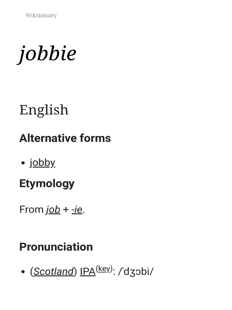 Definition and Etymology of 