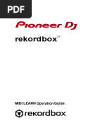 Rekordbox: MIDI LEARN Operation Guide