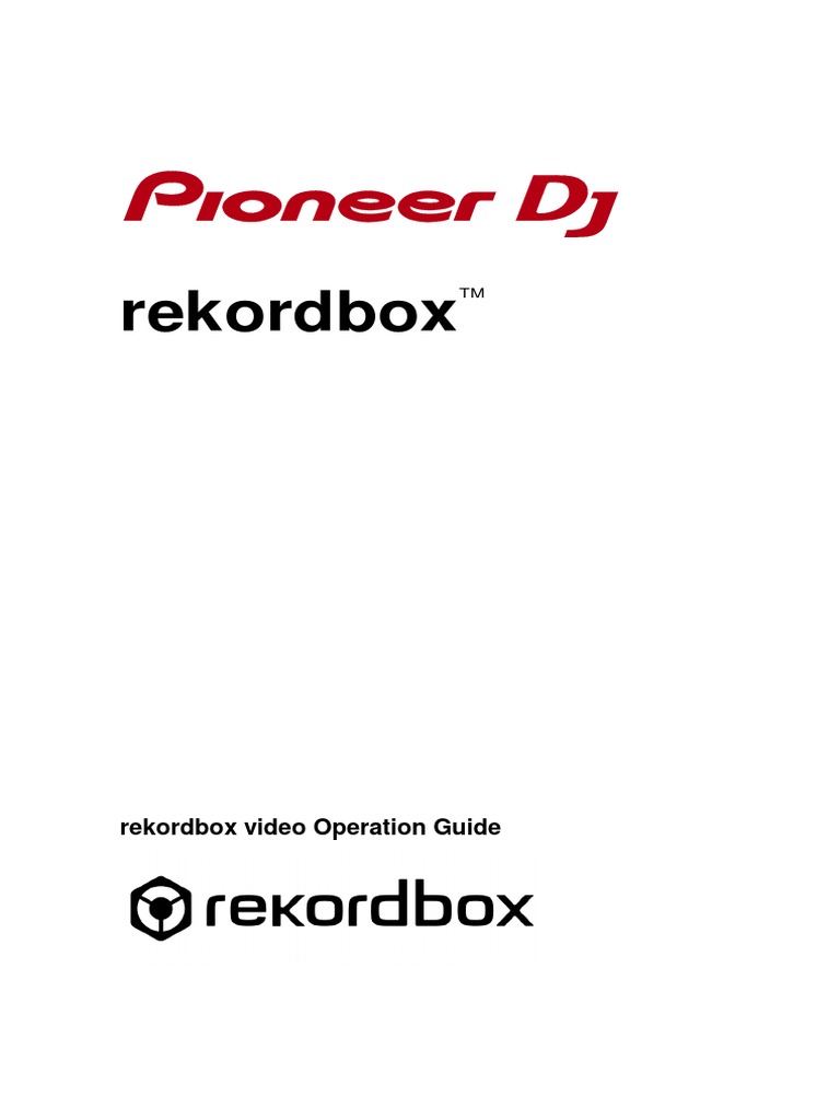 Rekordbox Rekordbox Video Operation Guide PDF Rgb Color Model