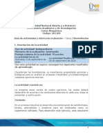 Guía de Actividades y Rúbrica de Evaluación - Tarea 2 - Biomoléculas PDF