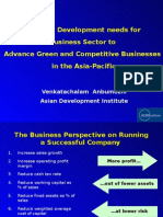 Capacity Development Needs For Business Sector To Advance Green and Competitive Businesses in The Asia-Pacific