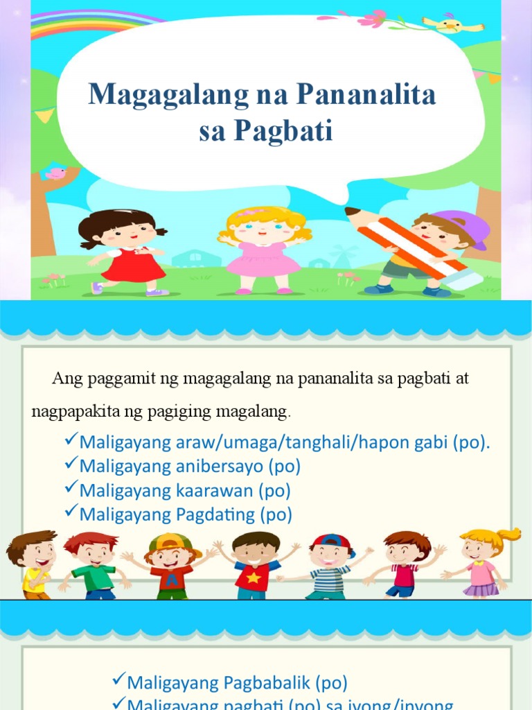 Magagalang Na Pananalita | PDF