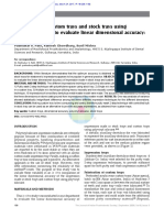 2008 Comparision of Custom Trays and Stock Trays Using PVS