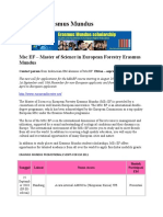 Beasiswa Erasmus Mundus: MSC EF - Master of Science in European Forestry Erasmus Mundus