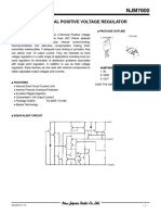 NJM7800 3-Terminal Positive Voltage Regulator Datasheet