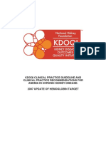 2007 Update of Hemoglobin Target