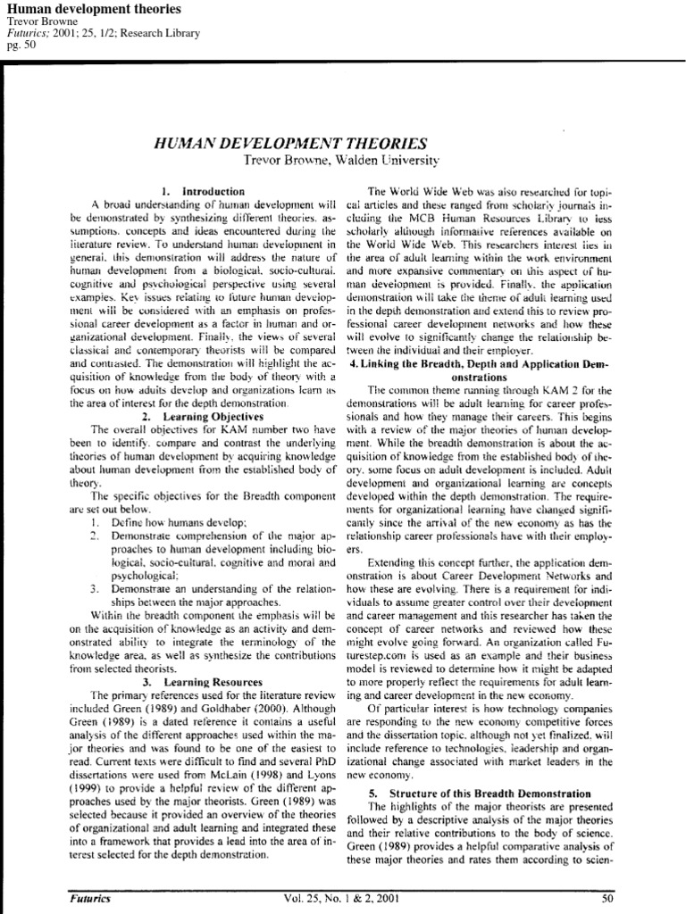 Human Development Theories | PDF