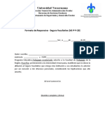 Formato Responsiva Seguro Facultativo Ae P F 28