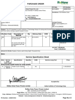 Purchase Order: S.No. Item Code Description of Material Qty Delivery Date UOM Unit Price Total Price (INR)