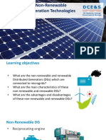 Renewable and Non-Renewable Distributed Generation Technologies
