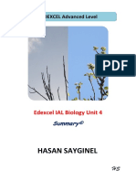 Hasan Sayginel: Edexcel IAL Biology Unit 4