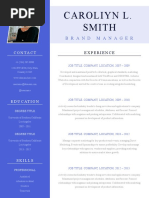 Caroliyn L. Smith: Brand Manager