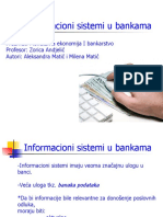 Informacioni Sistemi U Bankama Matic487 I Matic487