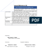 Assessment Method How To Adapt The Assessment Method in DL