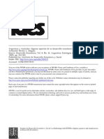 Dieguez, H. - Argentina y Australia. Algunos Aspectos de Su Desarrollo Economico