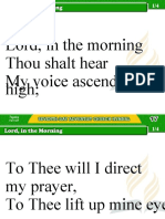 Lord, in The Morning Thou Shalt Hear My Voice Ascending High
