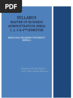 Download Himachal Pradesh University MBA Syllabus by DESH RAJ BHANDARI SN47758316 doc pdf