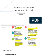 Materi Kuliah Ke 12 - Kendall Tau & Kendall Parsial PDF