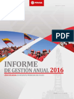 PDVSA INFORME ANUAL DE ESTION 2016 REFINACION