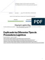 Explicando Los Diferentes Tipos de Proveedores Logísticos PDF