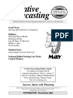 Creative Forecasting: Ma Ma Ma Ma May y y y y