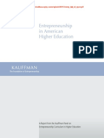 Entrepreneurship in American Higher Education Entrep - High - Ed - Report Talvez 2008