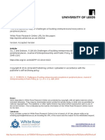 Challenges of Building Entrepreneurial Ecosystems in Peripheral Places Entrepreneurial Ecosystem in Peripheral Places Final