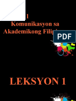 Filipino 1 Lektyur 1 Kahulugan NG Wika