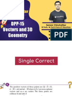 DPP-15 - Vectors and 3D Geometry PDF