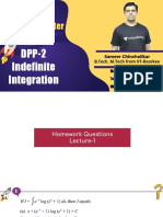 DPP-2 - Indefinite Integration PDF