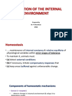 Bio 2701 Regulation of Inernal Environment