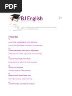 Proverbs - BJ English