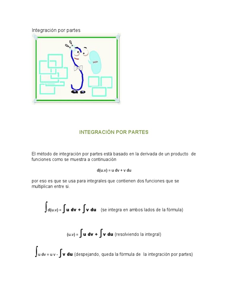 INTEGRACI N POR PARTES visual data 8