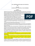 Derechos y Deberes de Los Ciudadanos - CRBV - LM