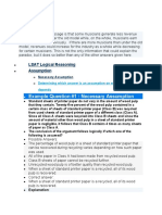 Example Question #1: Necessary Assumption: LSAT Logical Reasoning Assumption