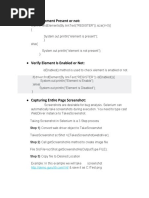 Verify Element Present or Not:: Step 1) Convert Web Driver Object To Takescreenshot