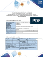 Guía de actividades y rúbrica de evaluación - Guía de actividades y rúbrica de evaluación - Fase 2- Presentar un informe con la solución de los Modelos de Inventario Determiní­sticos