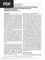 Spada, N (1997) Form-Focussed Instruction and SLA-A Review of Classroom and Laboratory Research