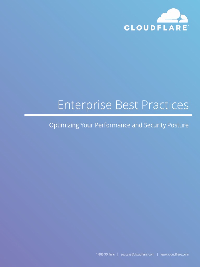 2019 Cloudflare Enterprise Best Practices 1 Http Cookie Load Balancing Computing