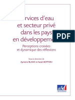 Services Deau Et Secteur Prive Dans Les Pays en Developpement PDF
