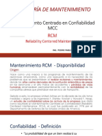 RCM Mantenimiento Centrado en Confiabilidad PDF