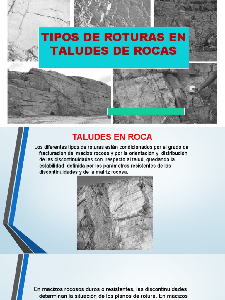 Fallas en Taludes en Roca | PDF | Estrato | Pandeo
