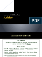 Jewish Beliefs and Texts Lesson